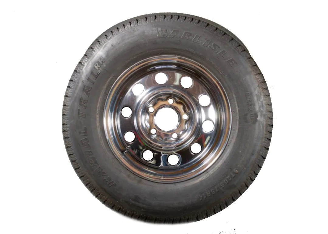 5968 – DEMCO Tire/ Wheel Assembly, 14 Inch Diameter x 5.50 Inch Width/ 5 Hole x 4.5 Inch Bolt Circle 6 Hole/ Steel Co...